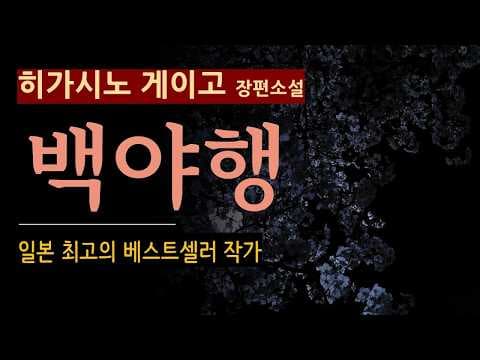 백야행 히가시노게이고 줄거리와 결말 어둠 속을 걷는 두 사람의 비극